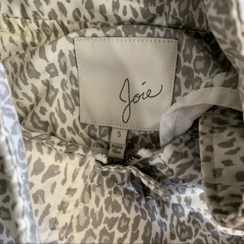Joie Barker A’ Leopard Print Jacket Size S - image 4